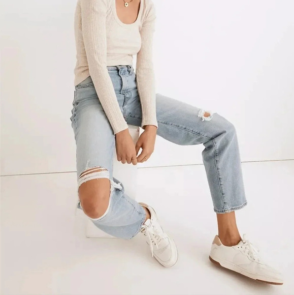 New Madewell The Perfect Vintage Straight Jeans 24 - Picture 2 of 10
